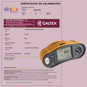 Calibración Analizador de Redes_ certificado ENAC