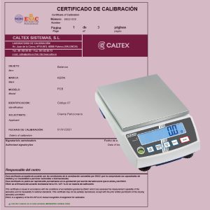 calibración balanzas