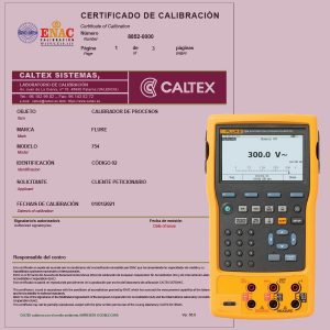 Calibración calibrador de Procesos Fluke