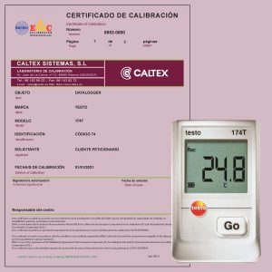 calibración dataloggers Testo 174T