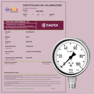 Calibración de un Manómetro Wika