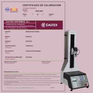 Calibración de una Máquina Universal de Ensayo