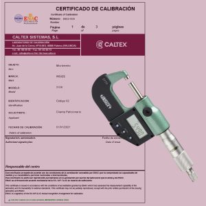 Calibracion de Micrometros