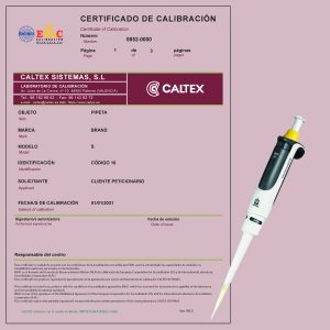 Calibración de Pipetas Brand