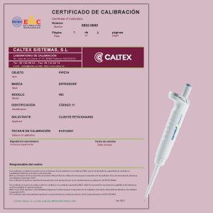 Calibración de Pipetas Eppendorf 