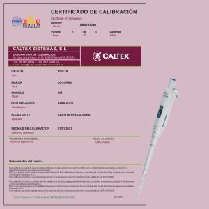 Calibración de Pipetas Socorex