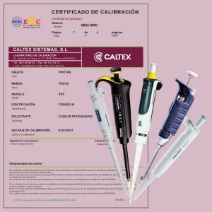 Calibración de Pipetas