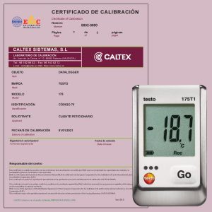 Calibración dataloggers Testo 175