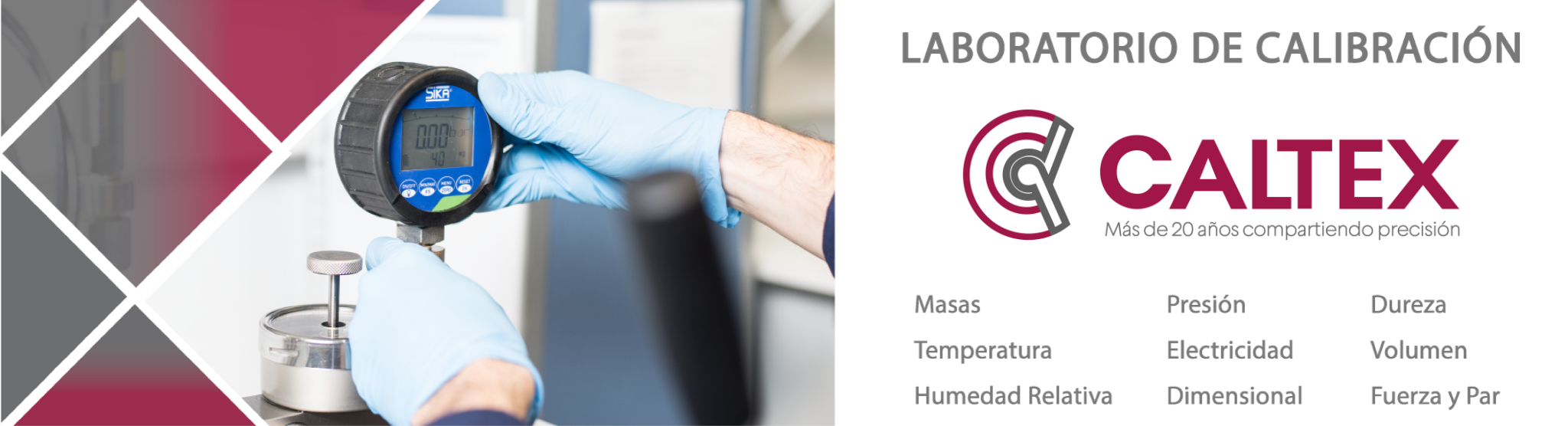 Áreas de Calibración Laboratorio CALTEX